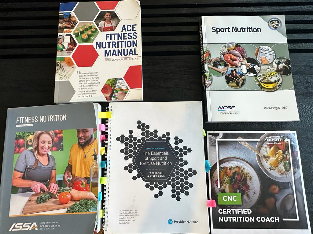 How to pick the best nutrition coach certification (Updated) 67 Best Nutrition Certifications- top nutrition certifications textbooks, ACE, NASM, NCSF, Precision Nutrition, ISSA