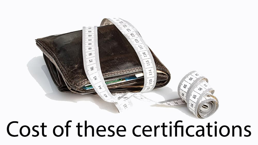 weight loss certification costs