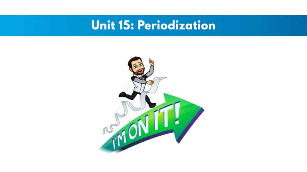 ISSA Unit 15 - Periodization 5 ISSA Unit 15 - Periodization