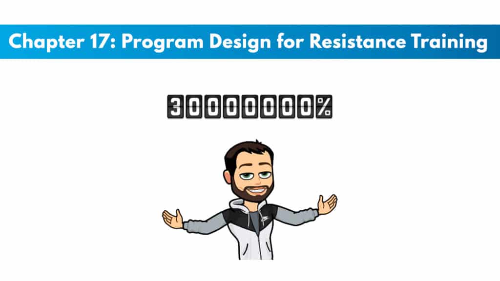 CSCS Chapter 17: Program Design for Resistance Training 5 CSCS Study Guide Chapter 17