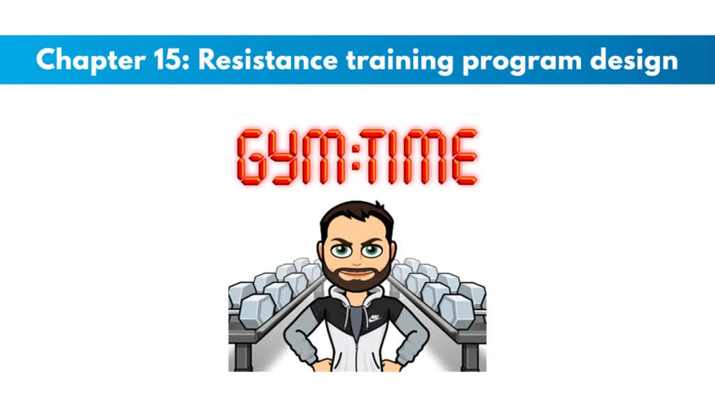 Study the NSCA CPT Chapter 15 – Resistance Training Programs 5 Chapter 15 – Resistance Training Program