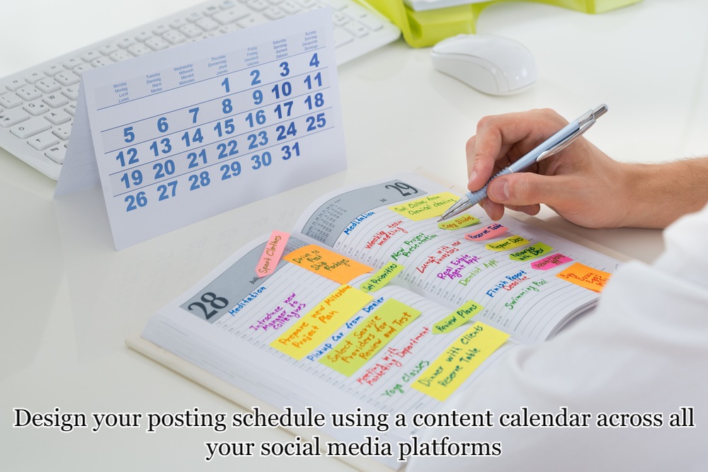 The Personal Trainer Social Media Marketing Strategy 25 Design your posting schedule using a content calendar across all your social media platforms