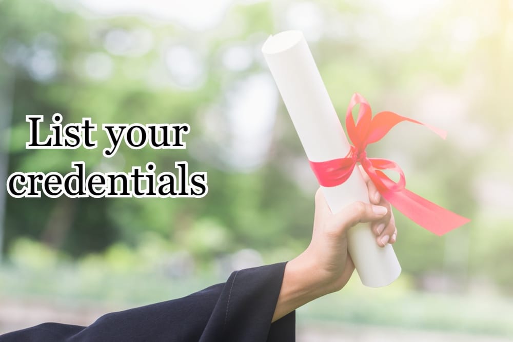 Personal Trainer Bio - How to Write A Great One! 21 List your credentials