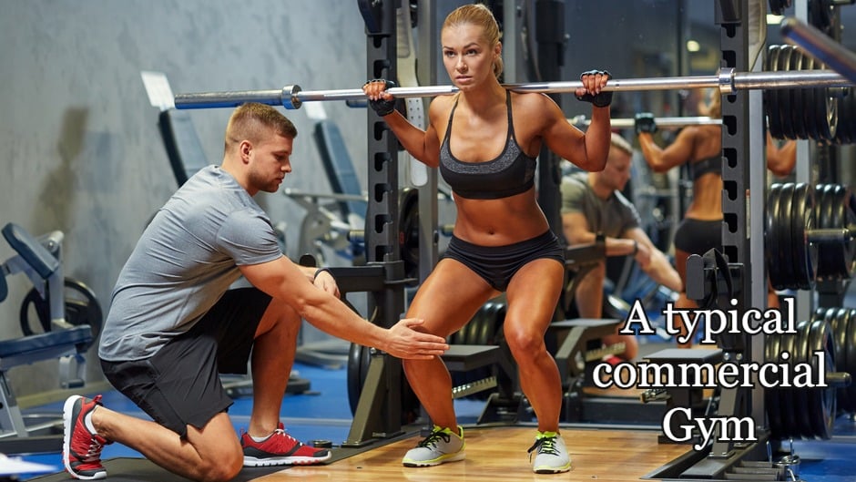 A typical commercial gym.