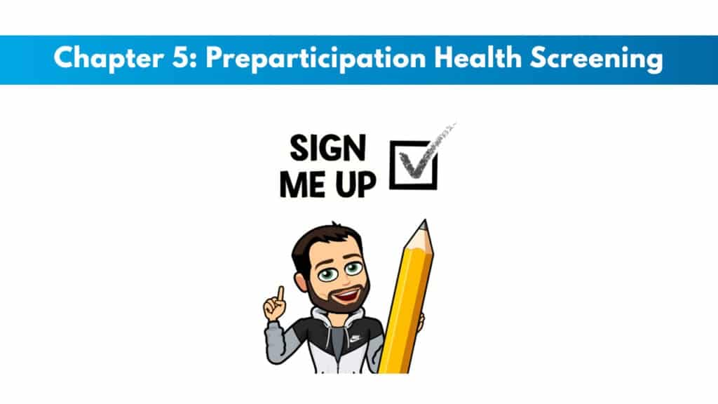 ACE 6th Edition Chapter 5: Preparticipation Health Screening