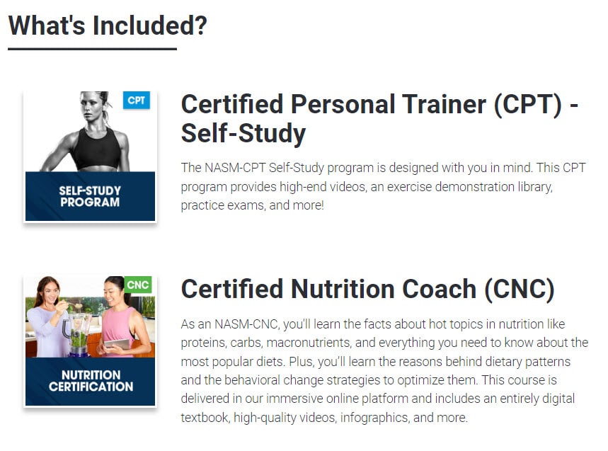 Best online personal trainer certification guide (Updated) 35 NASM online personal training certification and nutritionist combo
