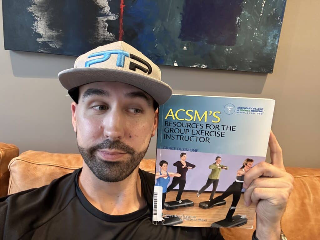 ACSM Group Exercise Instructor (ACSM-GEI) Review 13 acsm group exercise certification review - tyler read holds the ACSM group exercise instructor textbook
