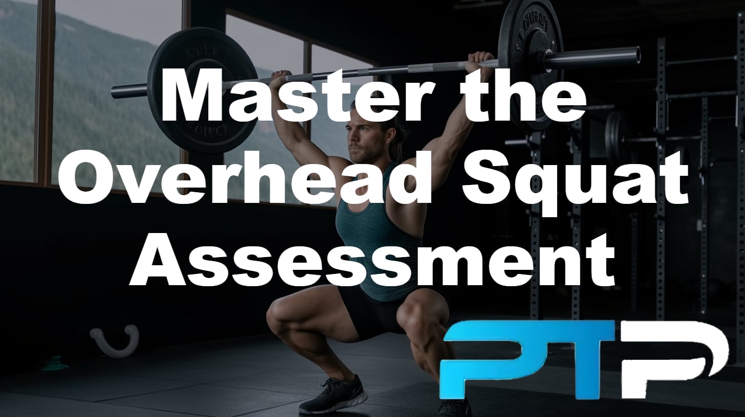 overhead squat assessment featured image showing a person performing the overhead squat, holding the weight above them