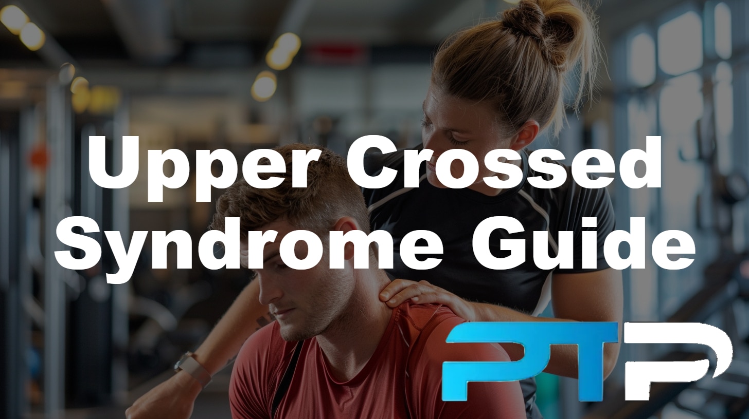 upper crossed syndrome guide featured image showing trainer help client deal with upper crossed syndrome posture