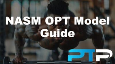 NASM OPT Model guide featured image showing exerciser working out