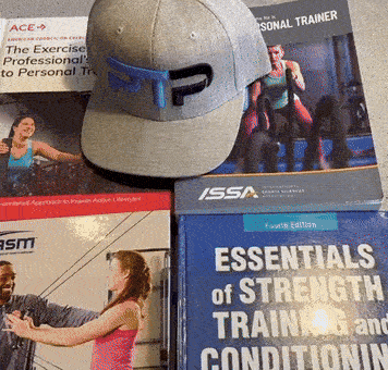 gif of Tyler Read opening the NASM CPT textbook to the page describing lower crossed syndrome