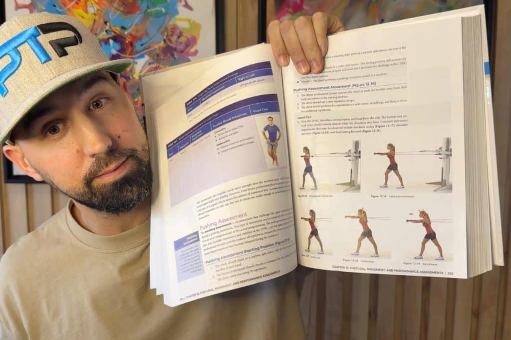 Tyler Read holds up NASM pushing assessment textbook