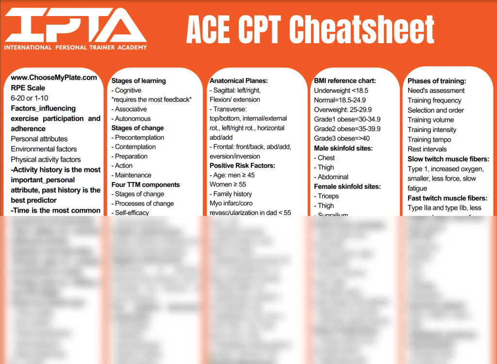 Free ACE Cheat Sheet - Reduce Study Time Significantly 3 Free ACE Cheat Sheet - Reduce Study Time Significantly 2