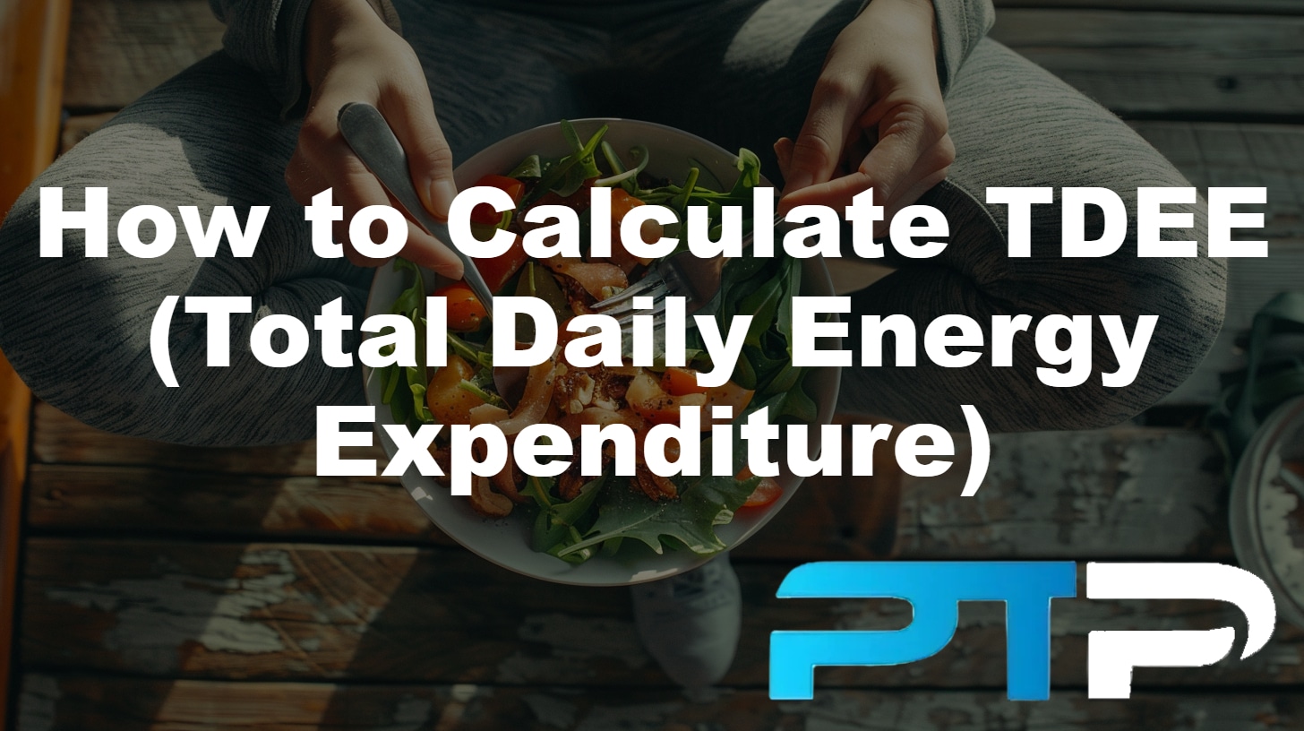 How to calculate TDEE featured image showing exerciser eating a healthy meal