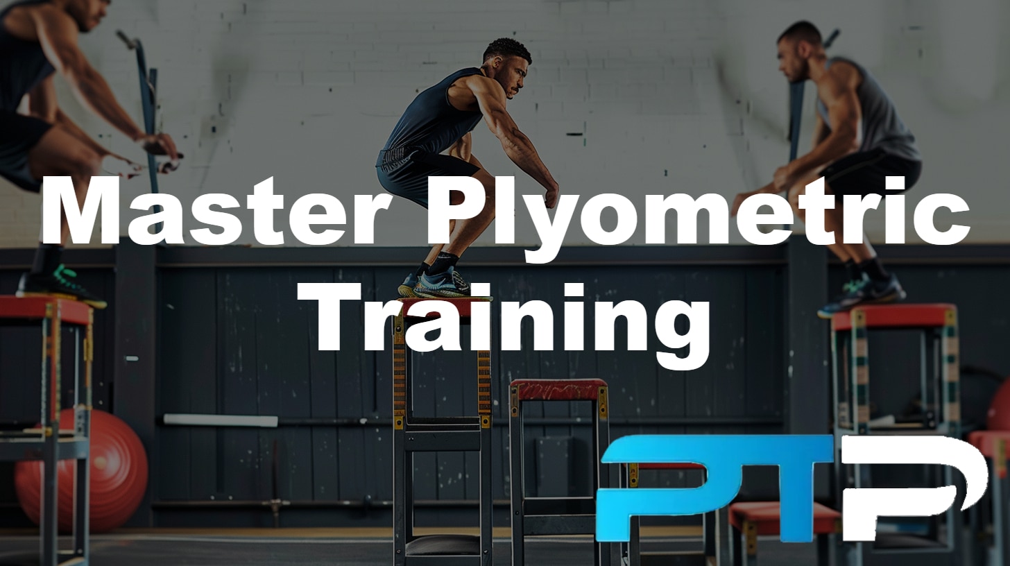 Plyometric training featured image showing athletes completing box jumps