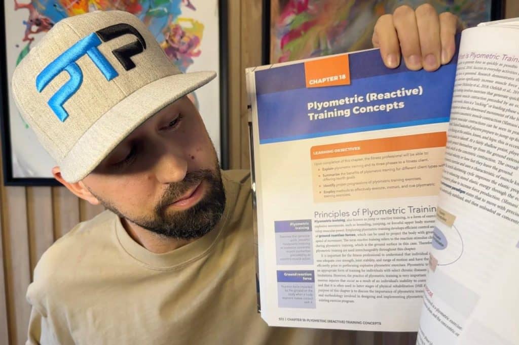 Tyler Read opens up NASM plyometric training chapter