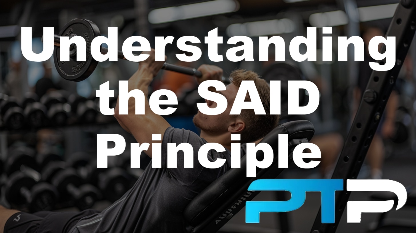said principle featured image showing an exerciser completing a triceps extension
